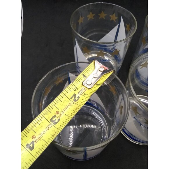Vtg. Nautical Themed 1985 Thermo Serv Edgar Watkins Acrylic Plastic 4 Cups - Picture 6 of 11